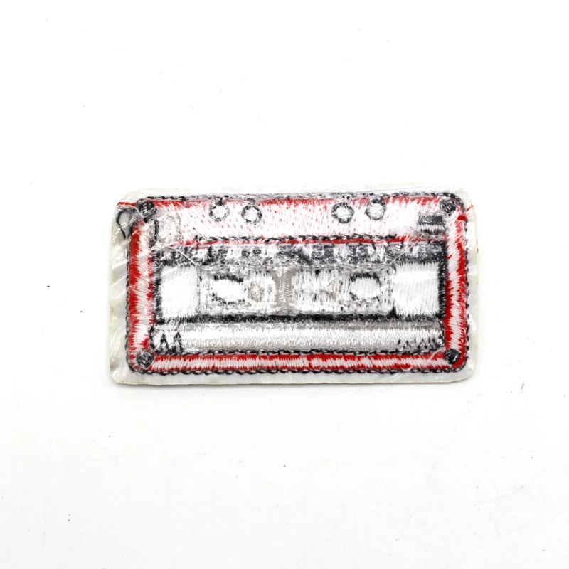 Vintage Audio Tape Iron On Embroidered Patches Badges For Clothes DIY Appliques Sew Patch Craft Decoration Sticker | Дом и сад