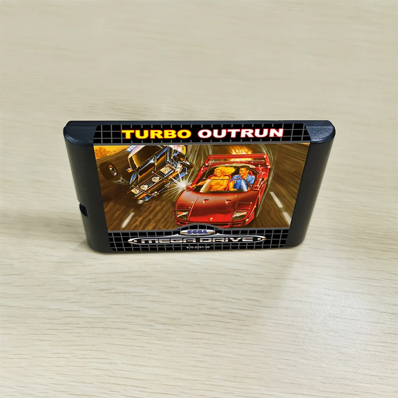 Игровой Картридж Turbo Outrun 16 бит MD для консоли MegaDrive Genesis|turbo turbo turbo|game cartridge bitscartridge |