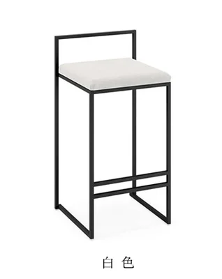 65cm seat height B Скандинавские барные стулья модный современный минималистичный барный высокий барный стул Домашний Персональный барный стул Креативный дизайн стул 66 см высота сиденья - Цвет: 65cm seat height B