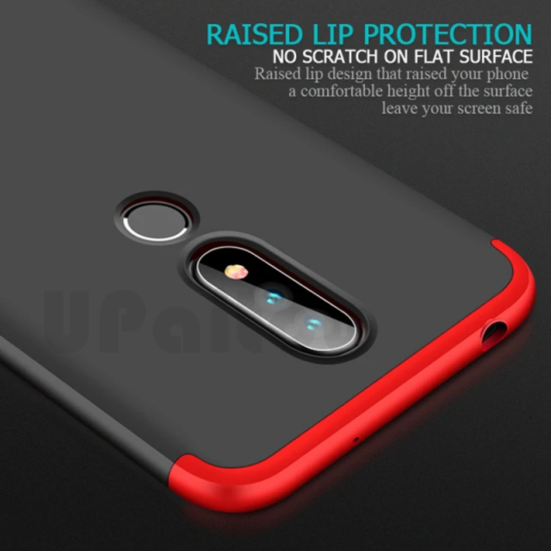UPaitou чехлы с полным покрытием для Nokia 8 1 7 6 X7 X6 Plus 2018 Роскошный чехол 3 в Жесткий