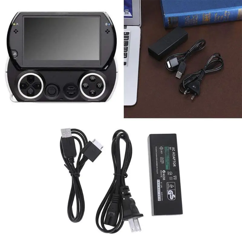 Адаптер питания переменного тока для SONY PSP Go PSP1000 с кабелем передачи данных