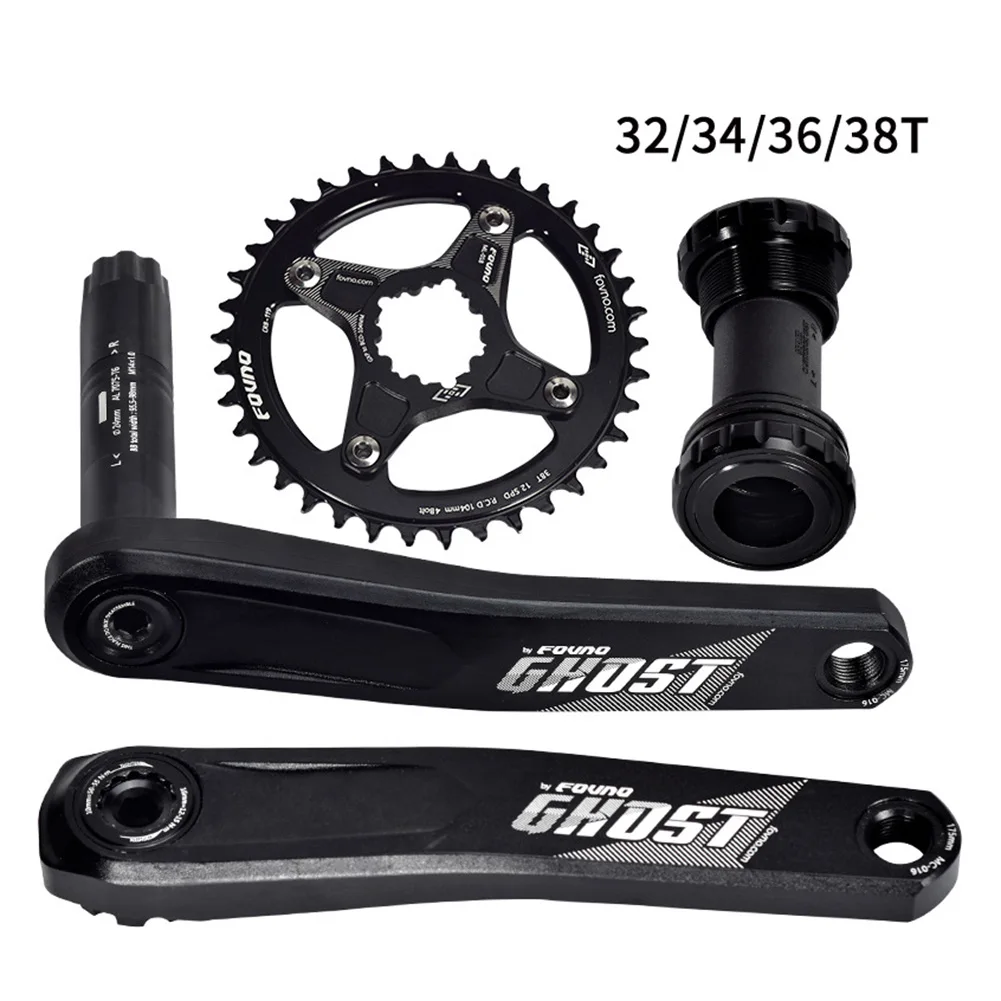 

FOVNO MTB Bike 175mm Crank Set 104BCD Chainring Bottom Bracket Bicycle Upgrade Replacement CNC Aluminum Alloy