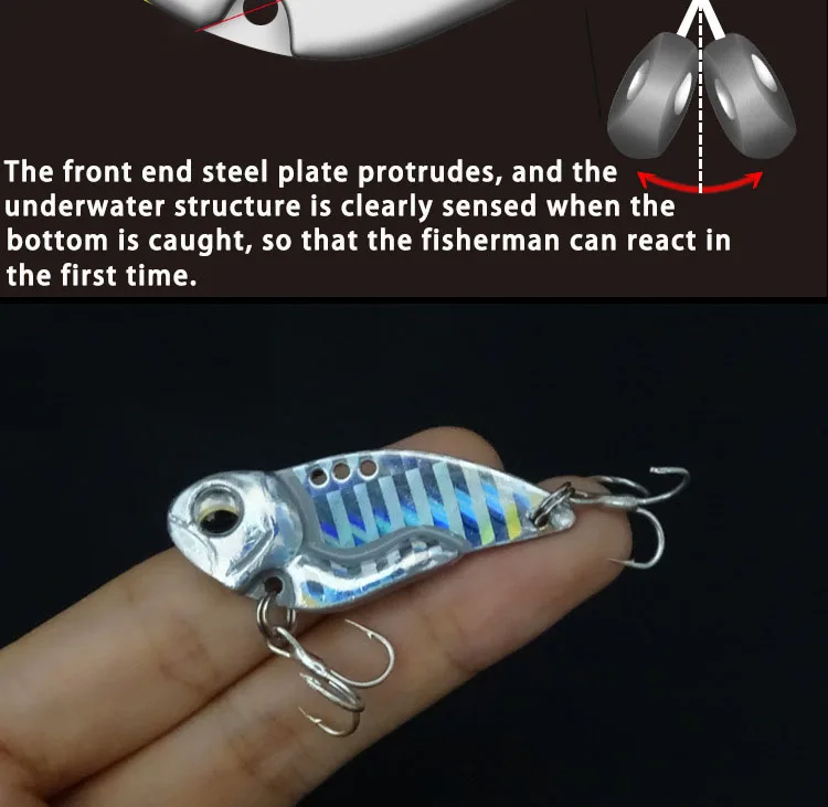 10г-20г3d трехмерная миметическая металлическая бионическая приманка дорожная