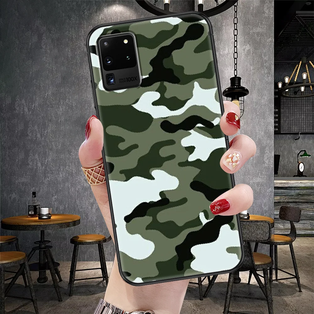 Камуфляжный чехол в стиле милитари для телефона Samsung Galaxy Note 4 8 9 10 20 S8 S9 S10 S10E S20 Plus