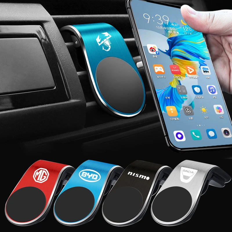 

1Pcs Magnetic L-Type Car Phone Holder Magnet Mount Cell Mobile Phone Stand for Mercede Benz AMG GLC GLE E CLA GLA W205 W211 W213