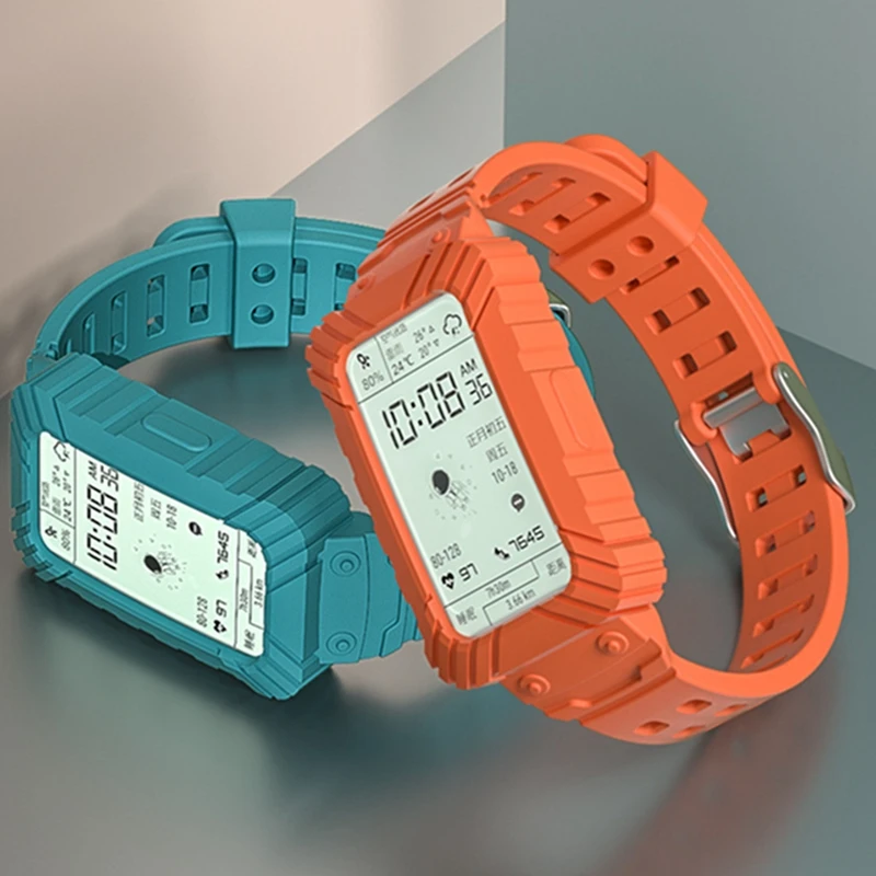 Ремешок силиконовый для смарт-часов Huawei Band 6 сменный спортивный браслет Watch Fit/Honor