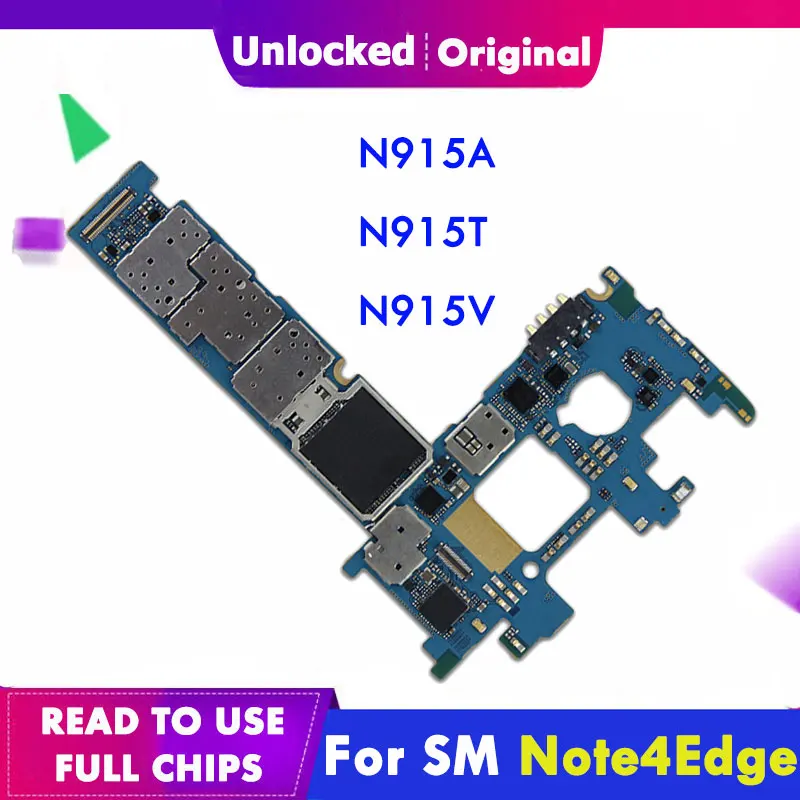 Для Samsung Note 4 Ge оригинальная материнская плата N915F N915G N915A N915T N915V Full Chpis логическая