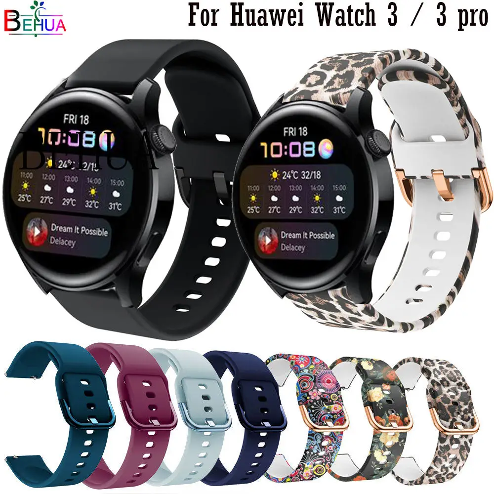 

WatchBand 22MM Strap For Huawei Watch 3 / 3 Pro SmartWatch Silicone Wriststrap For Huawei Watch GT 2 Bracelet Accessories Belt