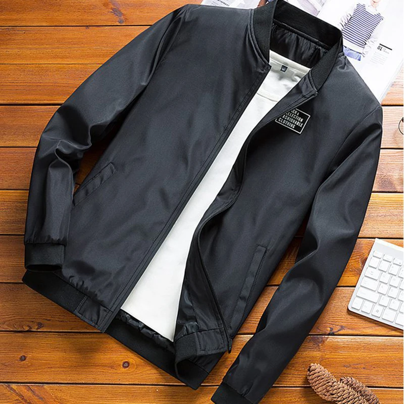 Сезон весна-осень Мужская повседневная куртка для мальчиков Пальто размера плюс