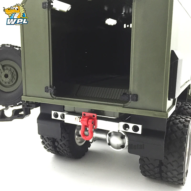 Metal Rear Bumper Can Be Installed with Reversing Light Steering Signal Climbing Off-road Remote Control for WPL RC Car | Игрушки и