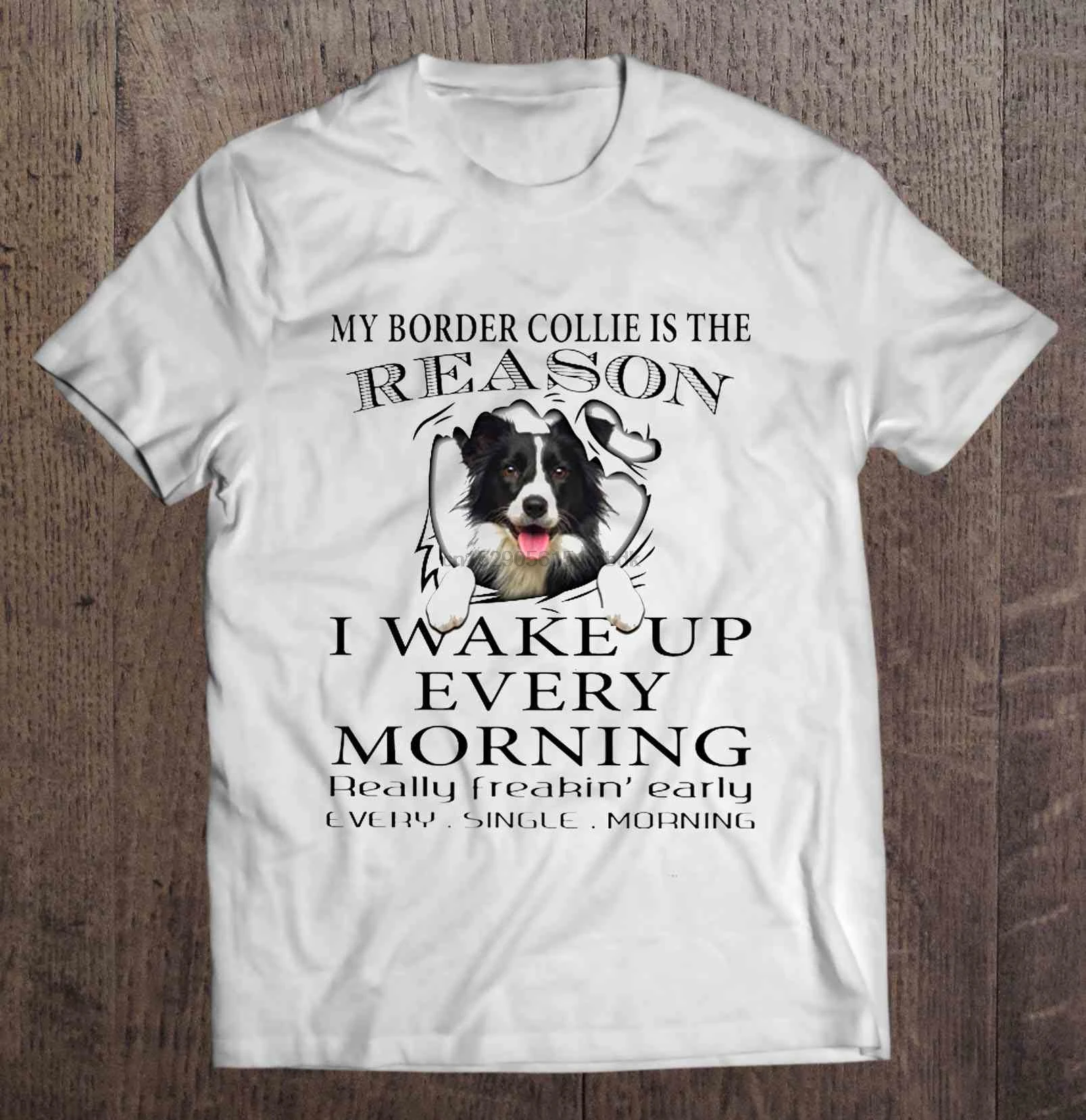 Мужская футболка моя кайма колли причина по которой я просыпаюсь каждое утро