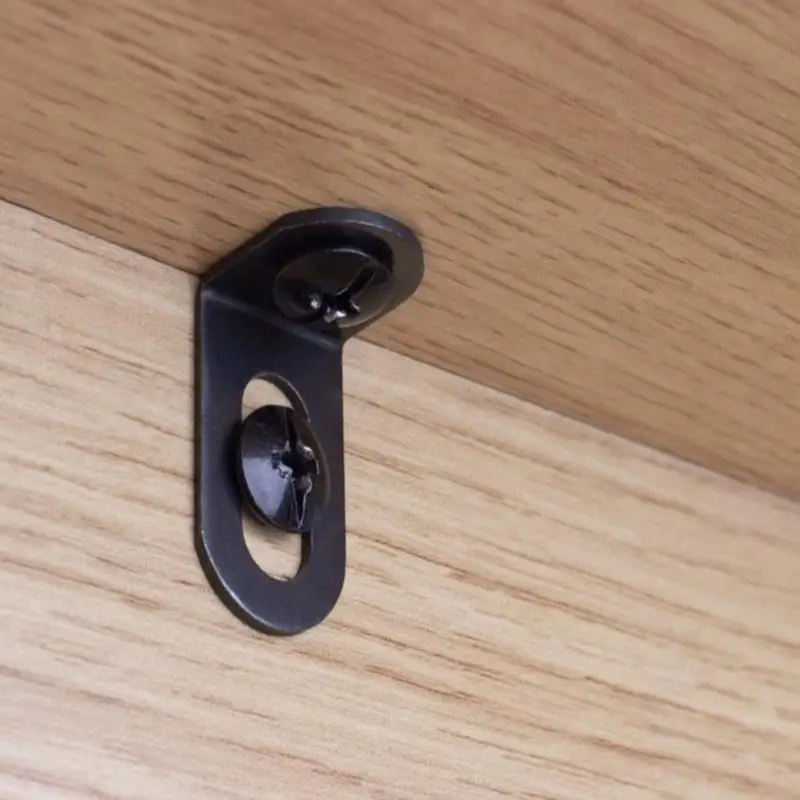 

10 PCS Lot Corner Bracket Adjustable, Iron Metal L Shape Right Angel Brace for Shelf Support, Board Connect Etc