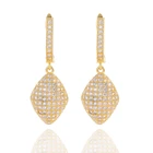 Хит продаж, серьги с фианитами, украшенные кристаллами, для женщин и девушек, модные ювелирные украшения вечерние Ринок