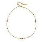 Женское Ожерелье с бусинами ZMZY, колье-чокер ручной работы из натурального камня Миюки в стиле бохо