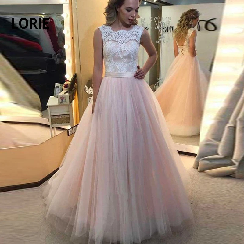 LORIE свадебное платье без рукавов на шнуровке с корсетом элегантное кружевное