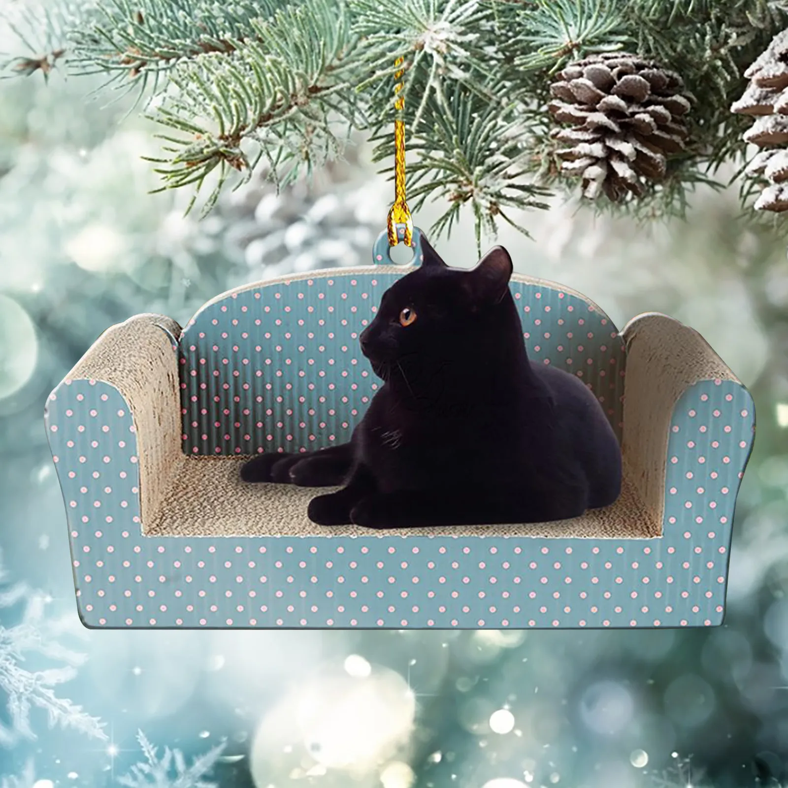 Рождественское украшение для дивана кота домашнего питомца персонализированный