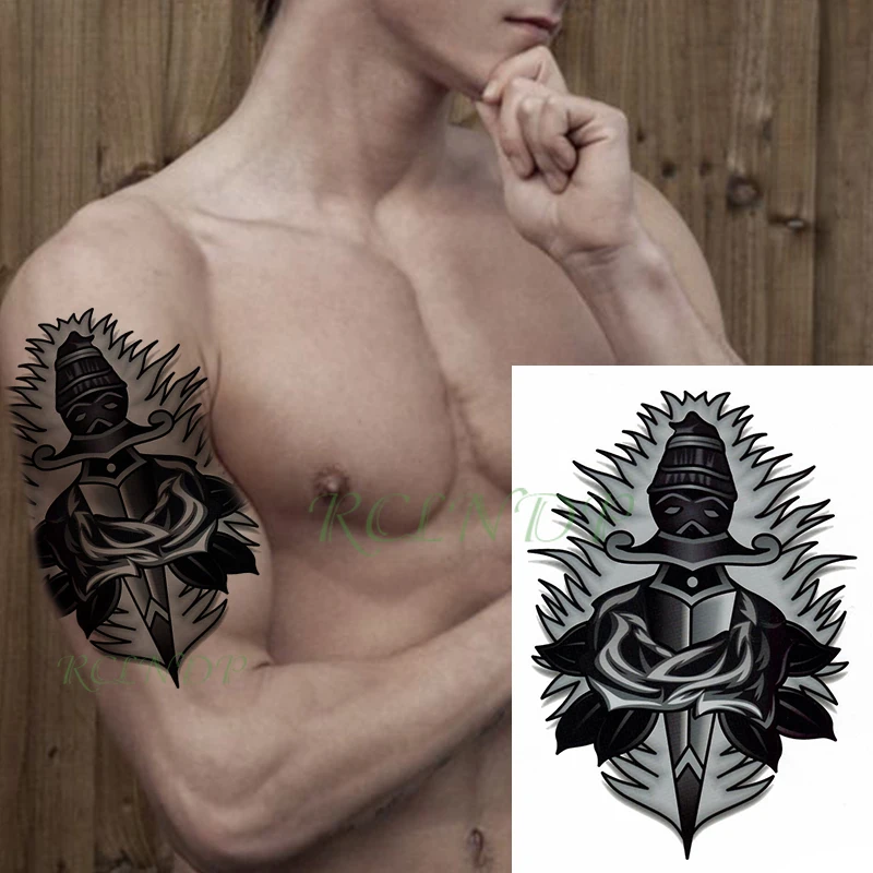 Водостойкая Временная тату-наклейка большой размер флэш-тату имитация тату