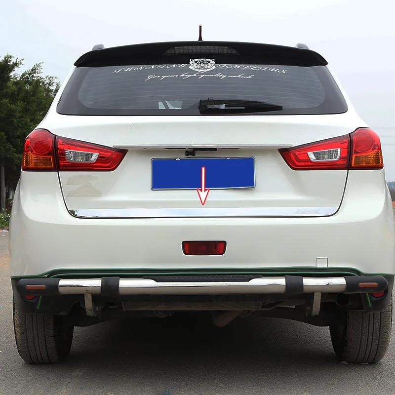 Накладка на заднюю дверь AX для багажника Mitsubishi ASX Outlander Sport 2011 2021|chrome molding|garnish