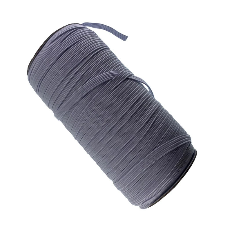 

Free Shipping 100yards 1/4" White Elastic Bands Soft Knitted Braided For Sewing DIY Mask 6.0m