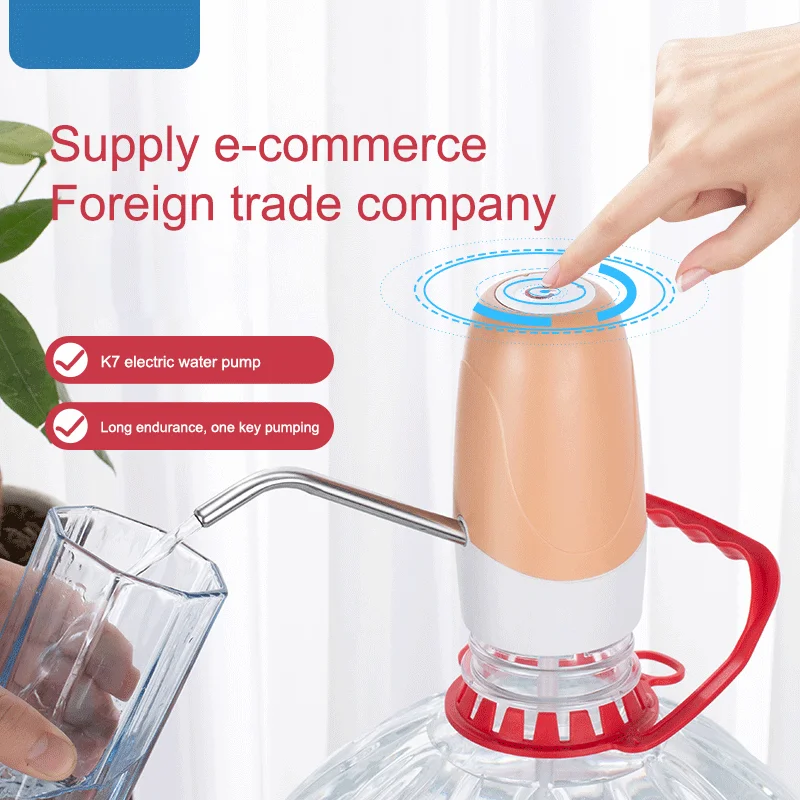 

Portable Home Gadgets Electric Mini Barreled Water Dispenser Water Bottle Pump USB Charge Automatic Water Dispenser Device