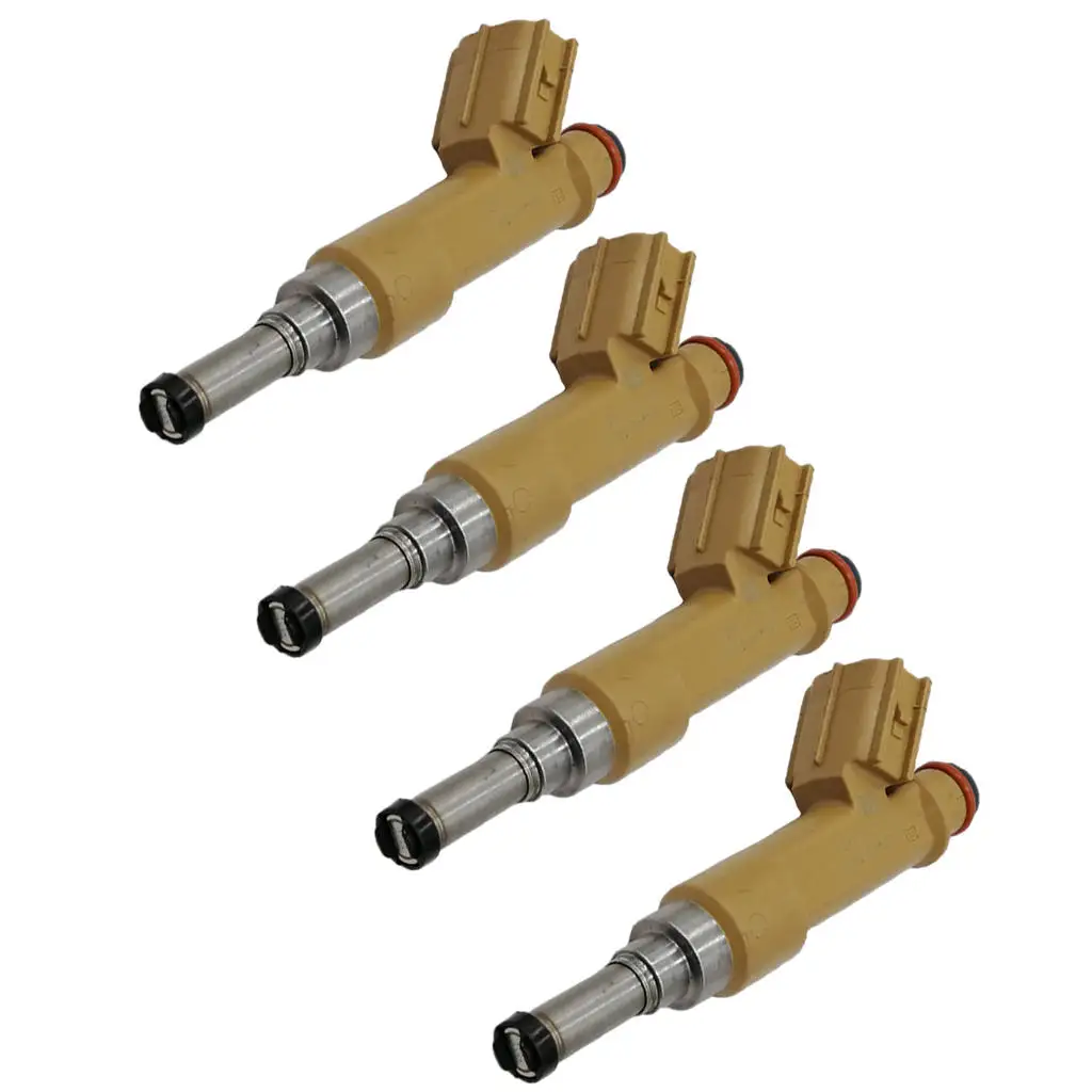 

4 Pieces Car Fuel Injectors Set 23250-0T020 Rebuild Repair Kit for Toyota Corolla Base C CE Sedan 09-15 119767 Automotive