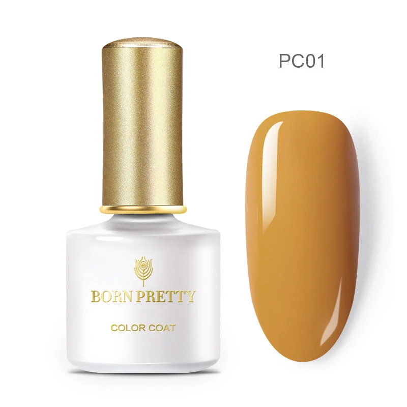 PC01 BORN PRETTY чистый цветной гель для ногтей, лак для ногтей, цветной лак для ногтей, отмачиваемый УФ светодиодный Гель-лак, базовое верхнее покрытие, 6 мл для маникюра своими руками - Цвет: PC01