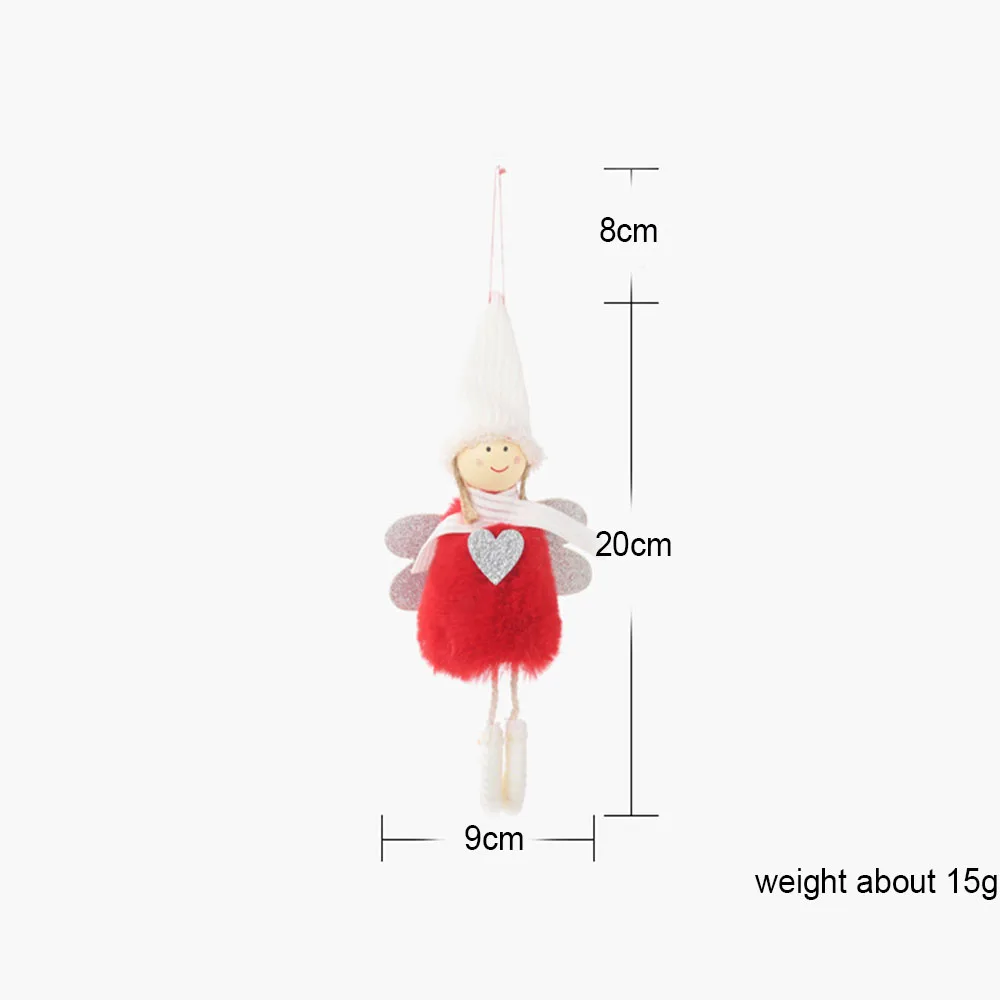 Необычная Рождественская елка украшения Висячие плюшевые куклы Ангела