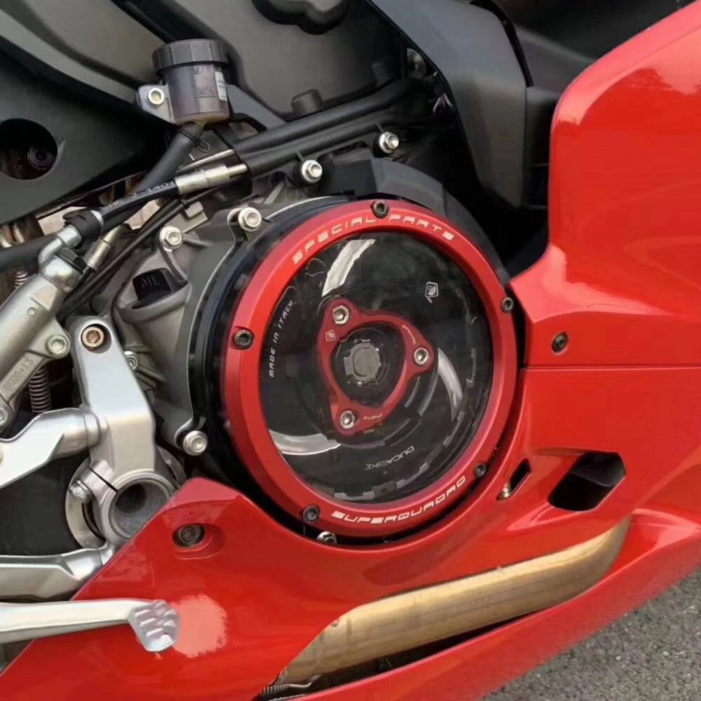 

Clear Clutch Cover Protector Guard for Ducati Panigale 1199 1299 959 R S 2012-2019 2018 2017 2016 2015 2014 2013 Motorcycle Part