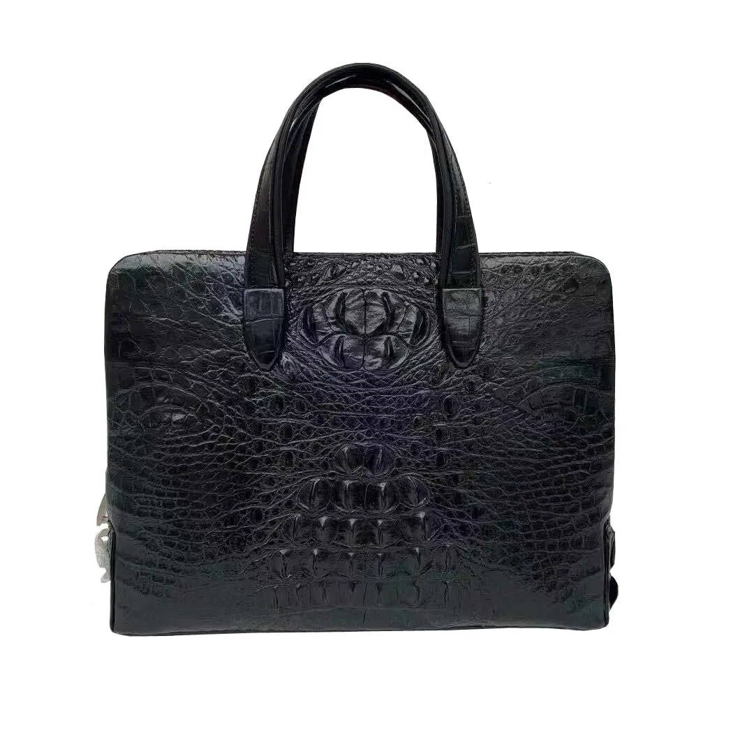 

fanzunxing new arrival men handbag men briefcase male crocodile leather bag men crocodile bag