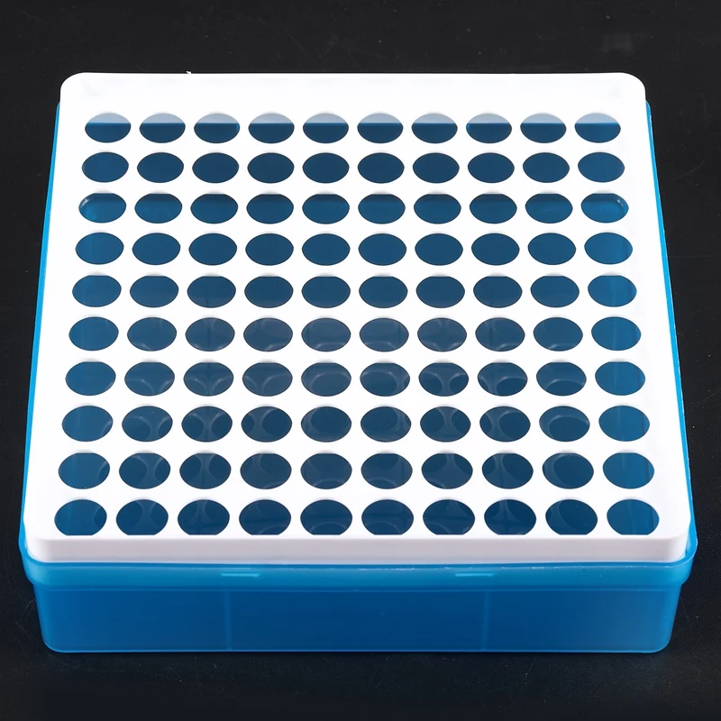 

Plastic Square 100 Positions Laboratory 1.5ml Centrifuge Tube Case Box