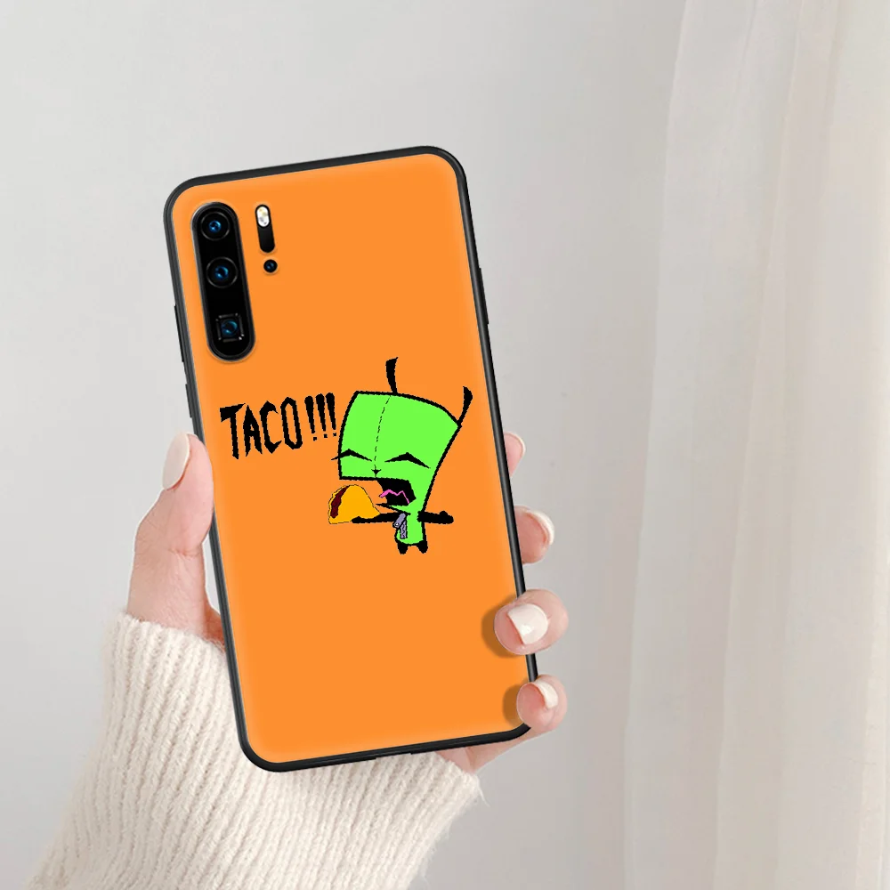 

Tacos Time Phone Case For Huawei P Mate Smart 10 20 30 40 Lite Z 2019 Pro black Coque Silicone Back Pretty Cover Fashion Etui