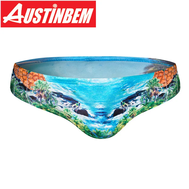 Austinbem Sungas De Praia Ho Для мужчин s 2020 пикантные Цвет Цветочный принт Треугольники