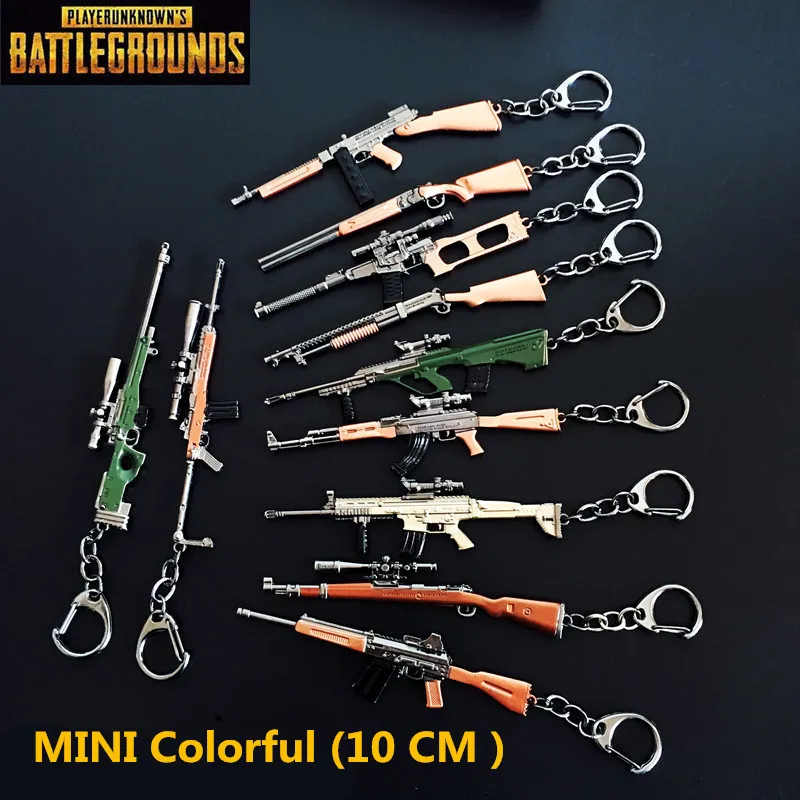 Игры PUBG брелок оружие Модель 98K AWM SCARL ключ на цепочке кулон для любителей подарки