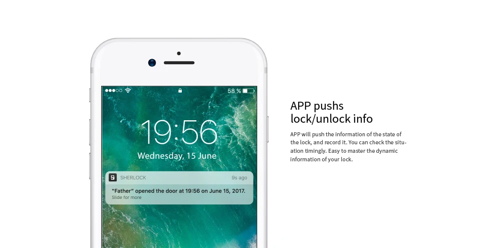 Xiaomi обновленная версия Sherlock Smart Stick Lock S Защита Безопасности Bluetooth беспроводной замок приложение умный пульт дистанционного управления