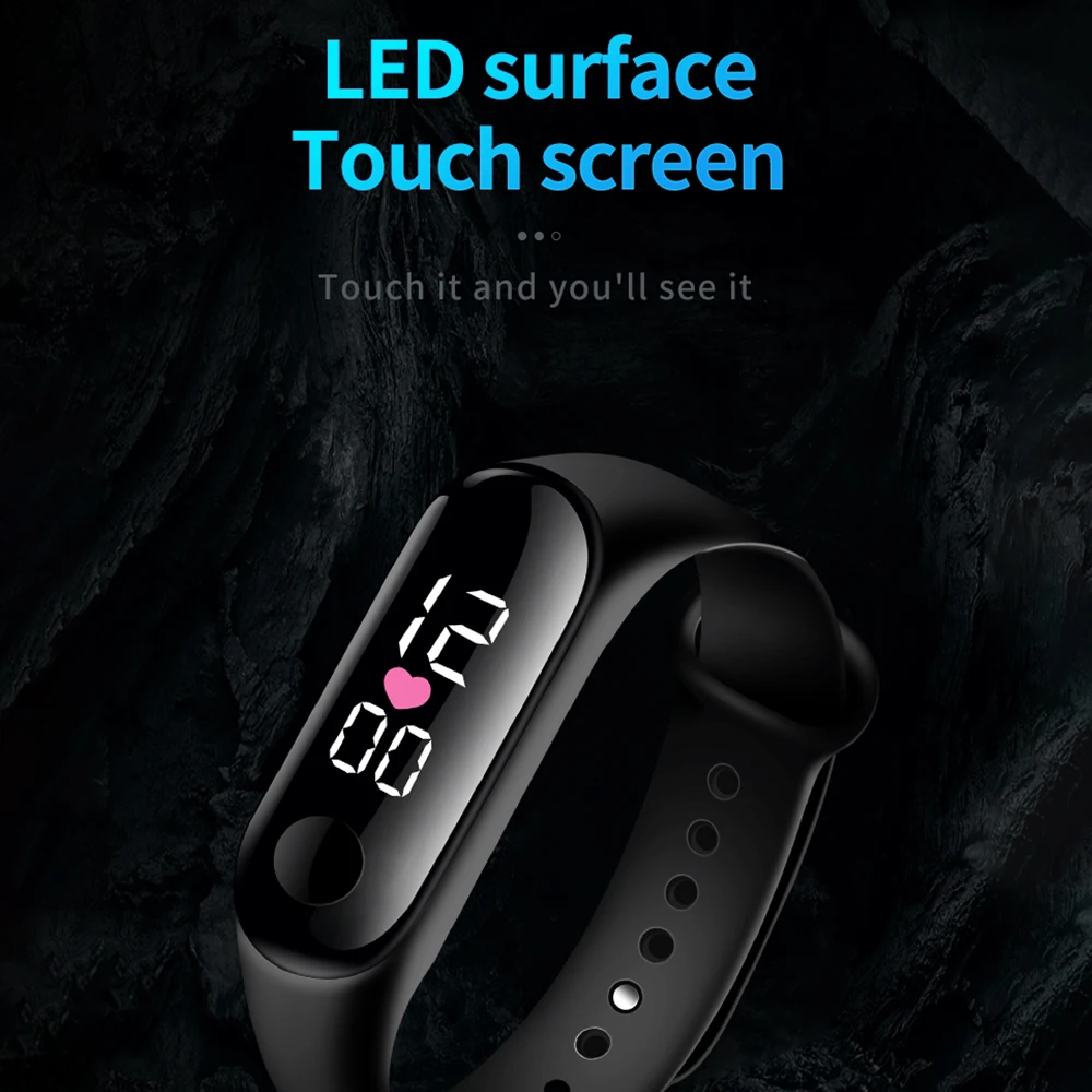 

Children's Sports Digital Watch Waterproof Boy and Girl Silicone Sports Watch Suitable for Various Occasions