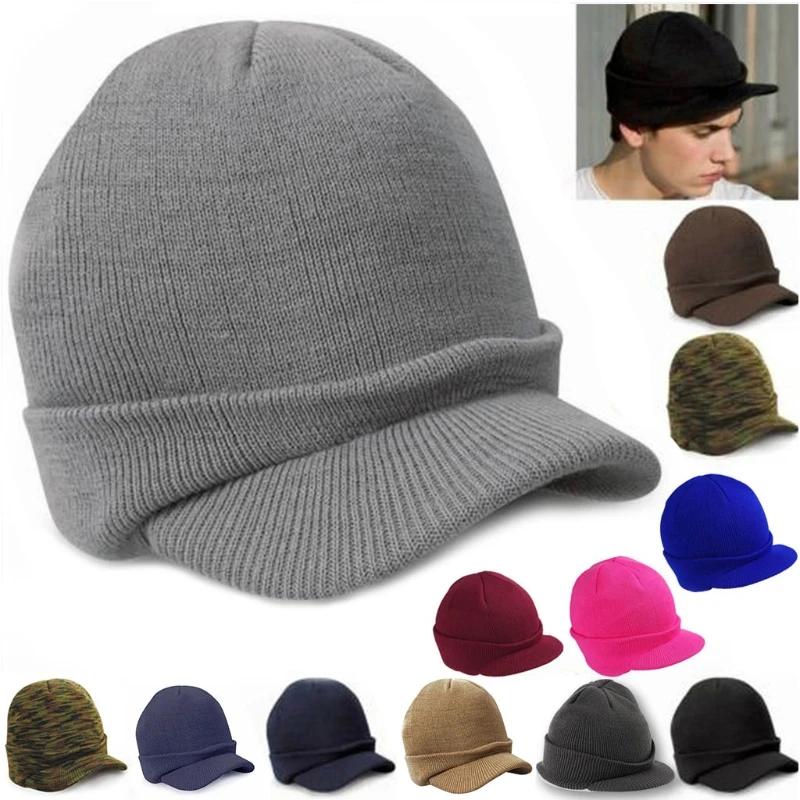 

2021 New Men Women Knit Baggy Beanie Oversize Winter Hat Ski Slouchy Chic Baseball
