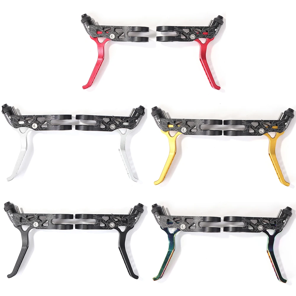 

PODAY CNC Bike Friction Wheels Brake Handle MTB Mountain Bike Folding Road Small Bicycle Ultra Light V Pulling Brake Hand Levers