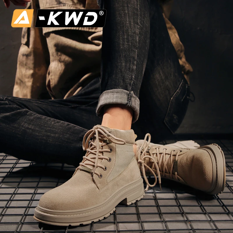 Модная рабочая обувь мужские защитные зимние ботинки мужская кроссовки высокие