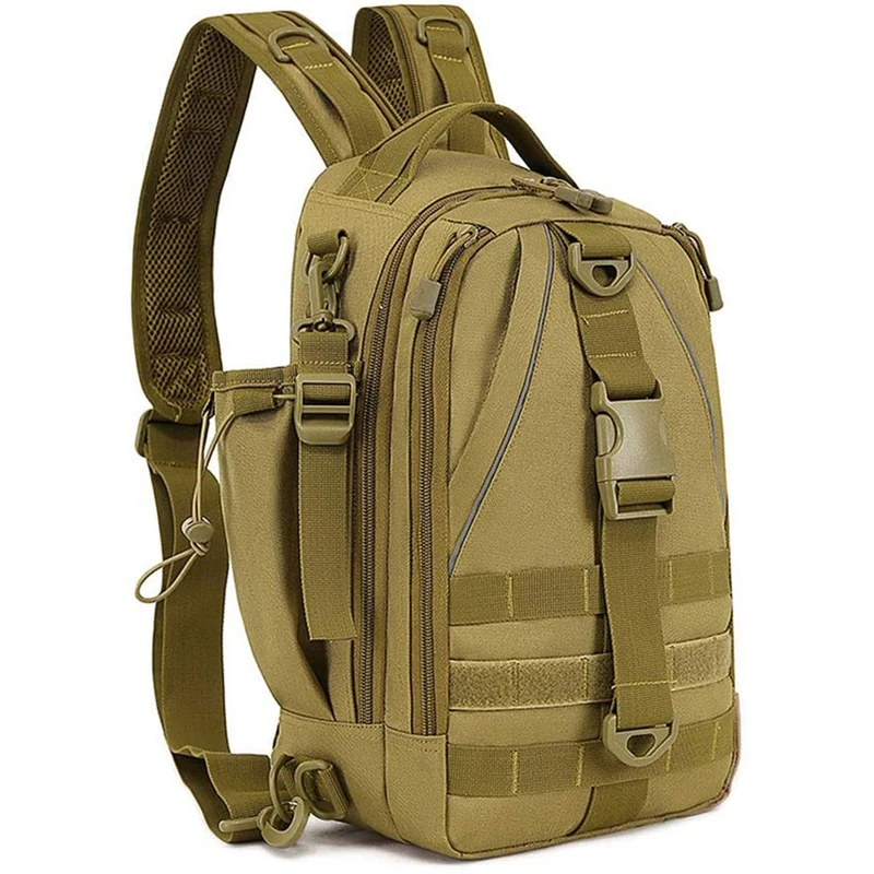 

Fishing Tackle Backpack Storage Bag Fishing Backpack with Rod Holder Shoulder Backpack Fishing Gear Bag