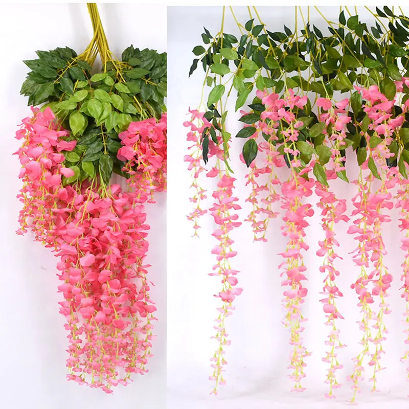 12 шт. искусственные цветы глицинии | Дом и сад