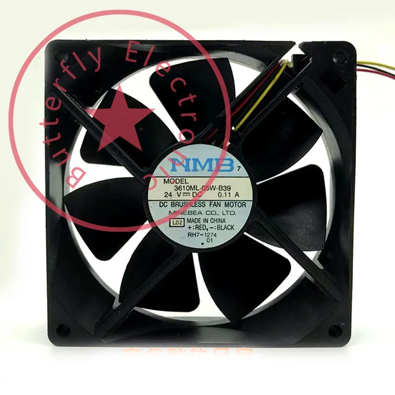 

Новый 3610ML-05W-B39 24 В 0.11A оригинальный инверторный осевой вентилятор охлаждения 92*92*25 мм 9 см 9225