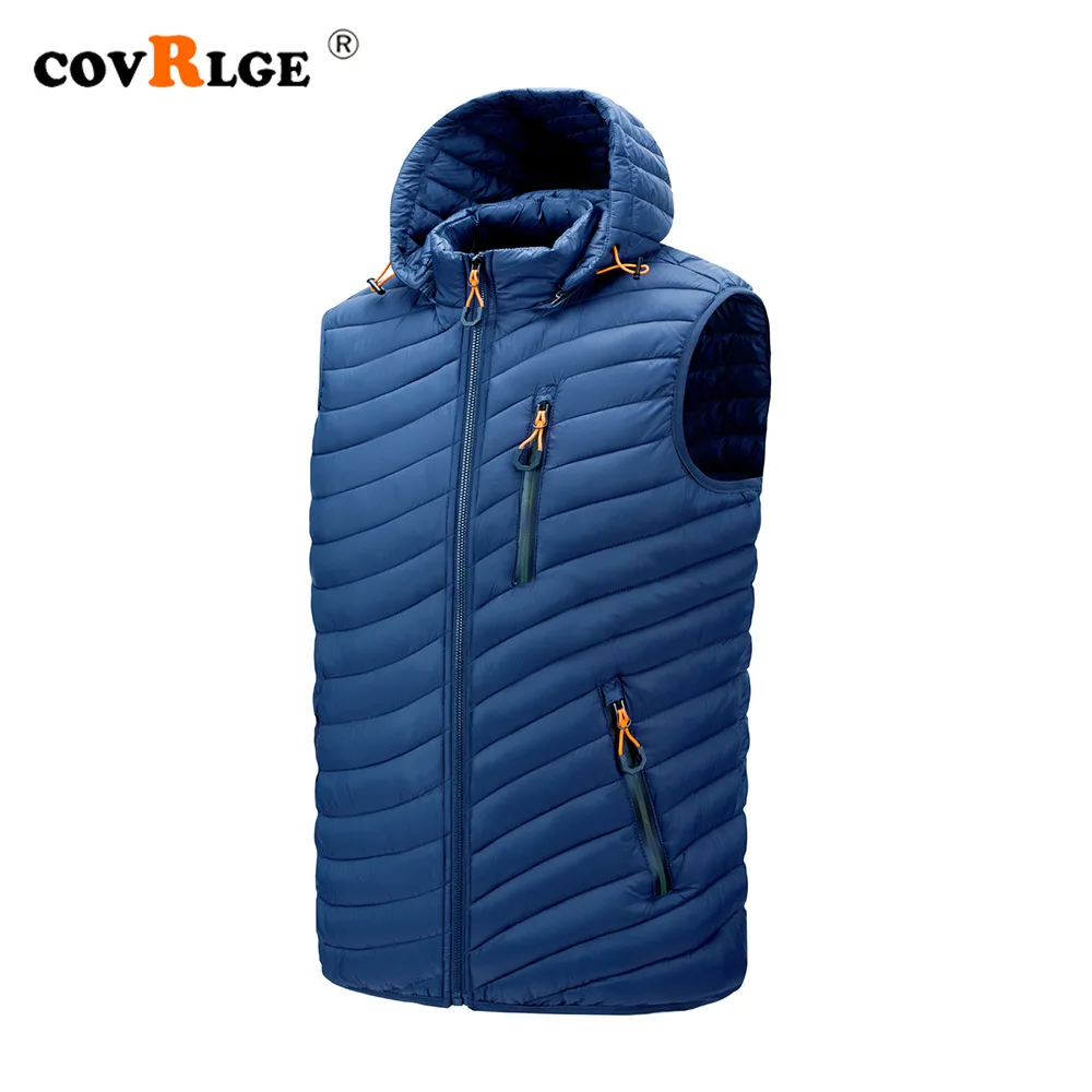 

Жилет Covrlge Мужской осенне-зимний, Корейская версия, трендовый красивый мужской теплый утепленный жилет, пуховая хлопковая куртка, мужской ж...