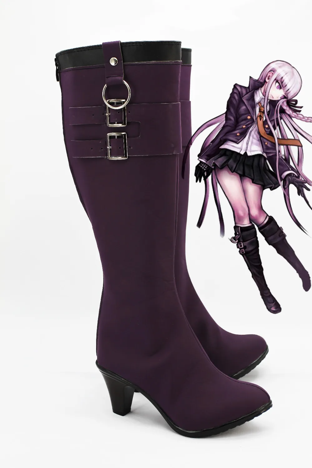 DanganRonpa Dangan Ronpa kyouko/KyoKo Kirigiri/Обувь для костюмированной вечеринки Обувь под заказ