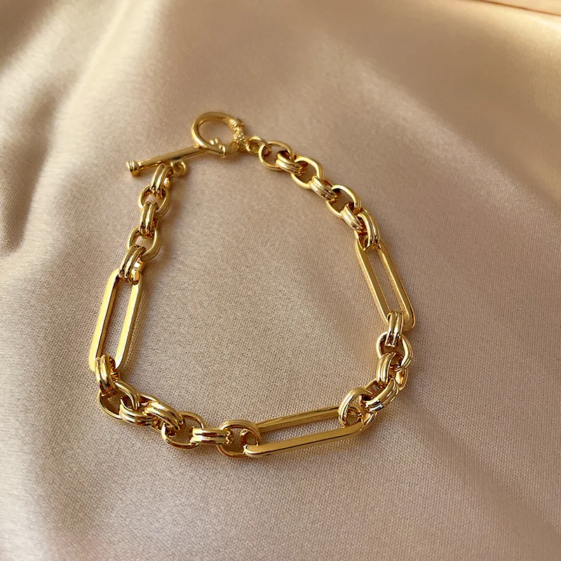 

European And American New Fashion Simple Personality Retro Net Red Temperament Design Sense T-shaped Buckle Bracelet Women