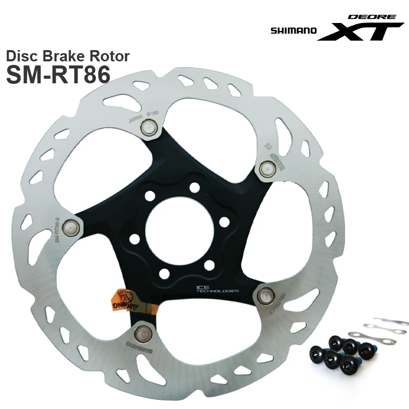 Оригинальные детали SHIMANO DEORE XT M8000 SLX-6-Bolt-ротор дискового тормоза SM-RT86 / SM-RT76 - 203/180/160