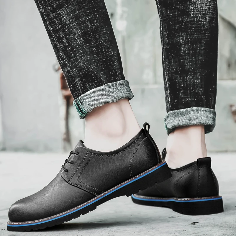 

Fashion Men Cow Leather Casual Shoes Male Soft Moccasins Anti-Slip Flat Loafers Men Drive Work Shoes Mocasines De Hombre %