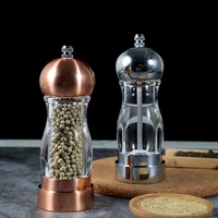 new transparent grinder manual pepper grinder multi function seasoning pot kitchen equipment set