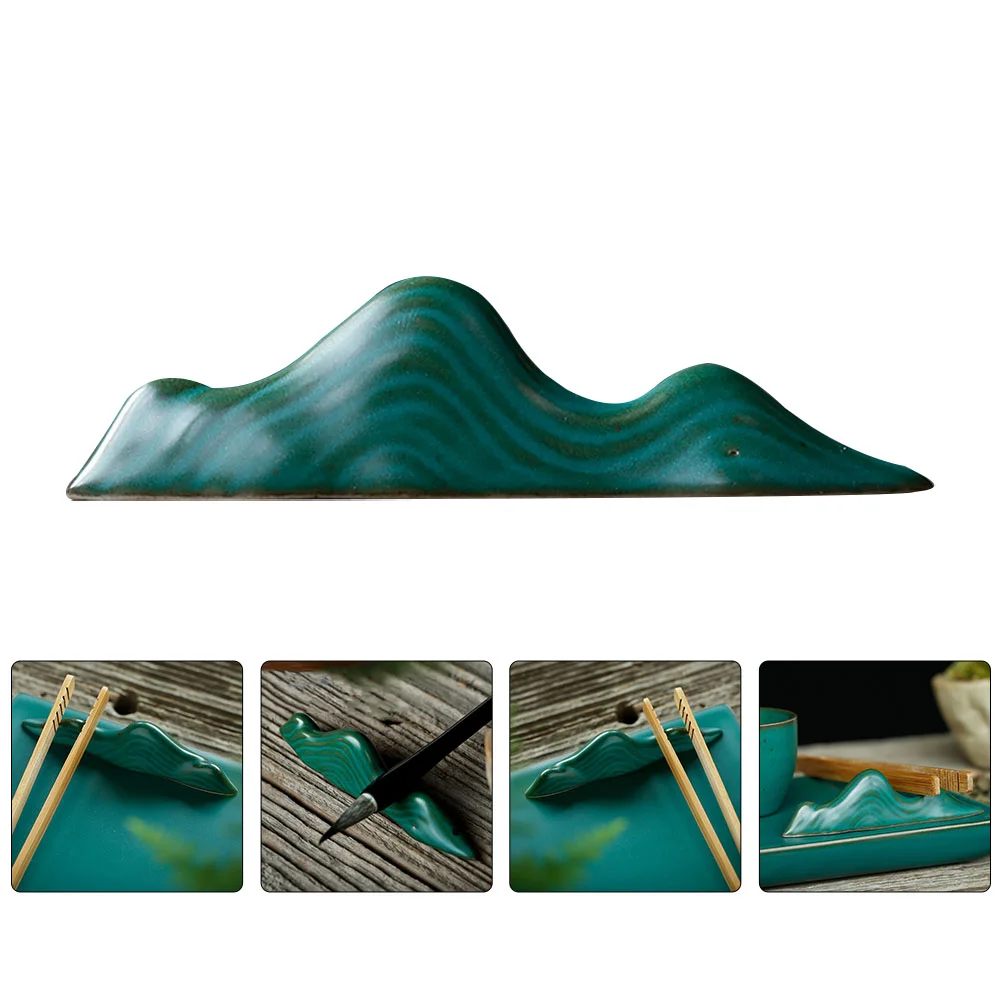 

1Pc Pen Rack Chinese Calligraphy Painting Brush Holder for Home Office (Green)