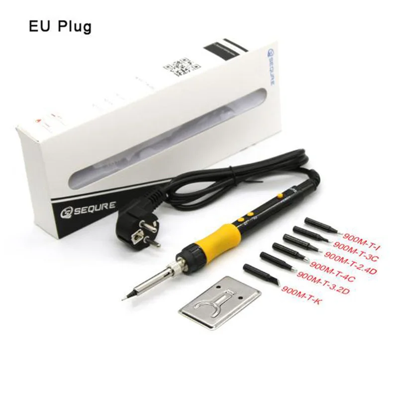 

SEQURE SQ-A110 Soldering Iron Kit with 7 Tips 60W Professional Welding Tool with Adjustable Temperature