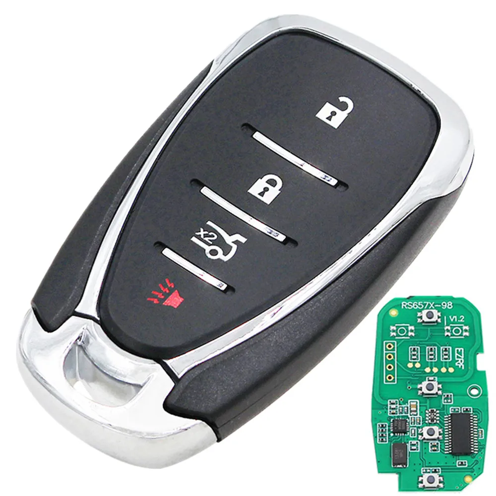 

XRSHKEY 2PCS 4 Buttons Remote Car Key 434/315mhz with ID46 Chip HYQ4AA HYQ4EA for Camaro Equinox Cruze Malibu Spark